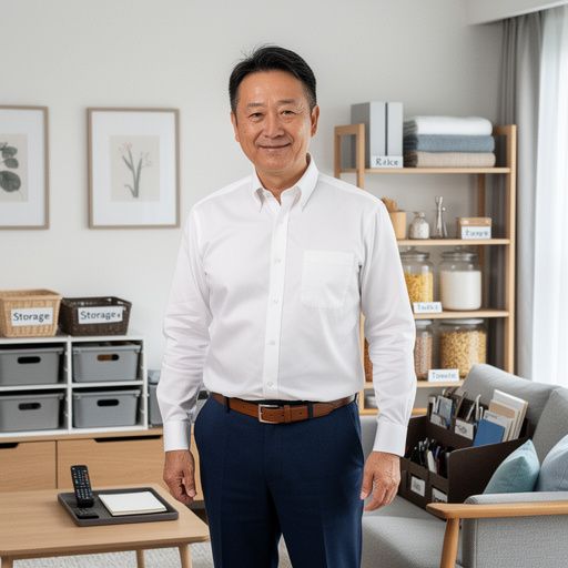 整然としたキッチンに並べられたカラフルな調味料ボトル