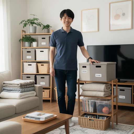 整理整頓されたデスク上に置かれた文房具とノートパソコン